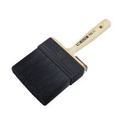 Mako Lack-Flächenstreicher PROLINE ELITE 120mm, schwarze all in one Borste, Naturholzgriff Buche FSC 100 %, mit Metall-Eimerhaken Nr. 9654 12, EAN 4002168965418