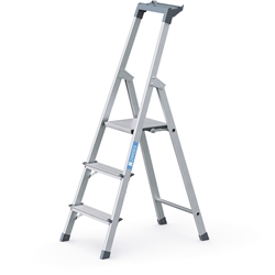 Zarges Scana S Stufen-Stehleiter 3 Stufen, Plattformhöhe 0,59m, Arbeitshöhe 2,60m Nr. 44153