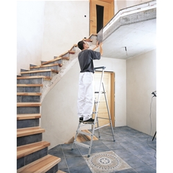 Zarges Scana S Stufen-Stehleiter 3 Stufen, Plattformhöhe 0,59m, Arbeitshöhe 2,60m Nr. 44153