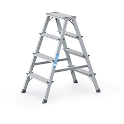 Zarges Scana B Stufen-Stehleiter 2x4 Stufen, Leiterlänge 0,94m, Arbeitshöhe 2,45m Nr. 44204