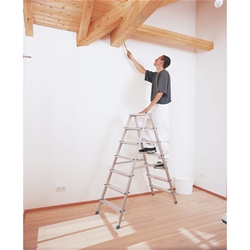 Zarges Scana B Stufen-Stehleiter 2x5 Stufen, Leiterlänge 1,17m, Arbeitshöhe 2,65m Nr. 44205