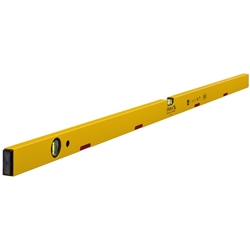 STABILA Magnet-Wasserwaage Type 70 M, 150cm, leichtes Alu-Profil, starkes Seltenerd-Magnetsystem, 1 Horizontal-Libelle, 1 Vertikal-Libelle, Made in Germany Nr. 02877