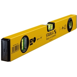 STABILA Wasserwaage Type 70 W, 40cm, leichtes Alu-Profil, 1 Horizontal-Libelle, 1 Vertikal-Libelle, 1 drehbare Winkel-Libelle, Made in Germany Nr. 02472