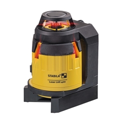 STABILA Kreuzlinienlaser LAX 400, selbstnivellierend, 360°-Horizontal-Linie, 2 Vertikal-Linien, Lotfunktion, Reichweite (sichtbare Linie): 20m, Tragekoffer Nr. 18702