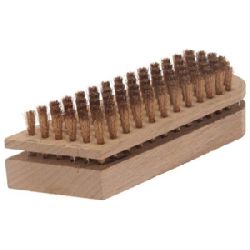 Beizbürste mit Zwischenbrett 150x50x19/6mm 6-reihig Bronzedraht BRO gewellt Nr. 144.211