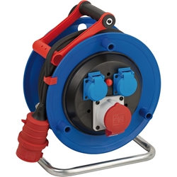 Brennenstuhl Garant CEE 1 IP44 Kabeltrommel (CEE-Kabeltrommel mit 30m Kabel in schwarz, aus Spezialkunststoff, für den ständigen Einsatz im Außenbereich, Made in Germany) Nr. 1182720