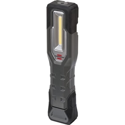 Brennenstuhl LED Akku Handleuchte HL 1000 A IP54 / LED Arbeitsleuchte für außen mit COB LED (1000+200lm, bis zu 24h Leuchtdauer, LED Werkstattlampe mit Magneten und Haken, USB-C Ladeschnittstelle) Nr. 1175680
