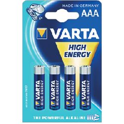 Batterie High Energy Micro AAA 1,5 V a 4 Stück (Varta)