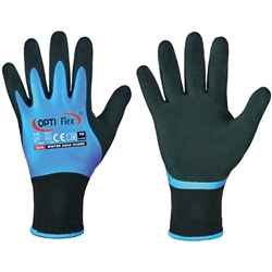 OPTI FLEX® WINTER AQUA GUARD, Winterhandschuhe, blau/schwarz, Latex, EN388-3222X, EN511-X31 Nr. 0241