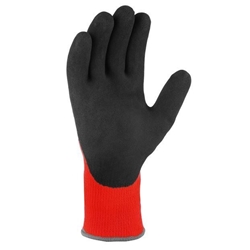 teXXor® topline Winterhandschuhe orange POLYACRYL Polyacryl/Polyester mit Latexbeschichtung Kategorie 2, EN 388-2242, EN 511, Länge ca. 26cm, orange/grau wärmendes Polyacrylfutter, Strickbund Größe: 9 Nr. 2210