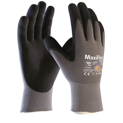 ATG® Nylon-Strickhandschuhe MaxiFlex® Ultimate™ AD-APT® (42-874) schwarz/grau, EN 388, EN ISO 21420, Cat. ll, 4131A- Nr. 2455