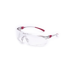 UNIVET 506UP Schutzbrille, Scheibe: klar PC, CE EN 166/170, Farbe: weiss/pink Nr. 506U.03.02.00