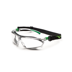 UNIVET 506UP HYBRID Schutzbrille, Scheibe: klar PC, CE EN 166/170, Farbe: weiss/grün Nr. 506UG.03.00.00