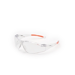 UNIVET 513 Clear 2 Schutzbrille, Scheibe: klar, CE EN 166/170, Farbe: klar/orange Nr. 513.02.00.00