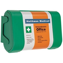 Holthaus Medical Verbandkasten Office 63158, mit Füllung u. Wandhalterung, DIN 13157-C EAN 4005058631585