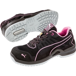 Puma Safety Sicherheitsschuh FUSE TC PINK WNS LOW S1P ESD SRC BLACK/PINK Nr. 644110