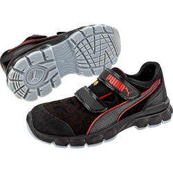 Puma Safety Sicherheitssandale AVIAT BLACK/RED LOW S1P ESD FO SRC Nr. 640891