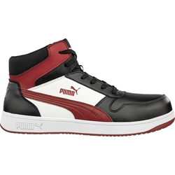 Puma Safety Sicherheitsschuh FRONTCOURT BLACK/WHITE/RED MID S3L ESD FO HRO SRC Nr. 630050