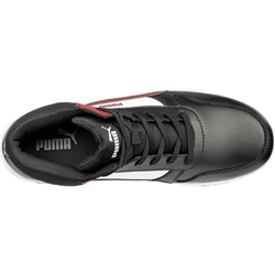 Puma Safety Sicherheitsschuh FRONTCOURT BLACK/WHITE/RED MID S3L ESD FO HRO SRC Nr. 630050