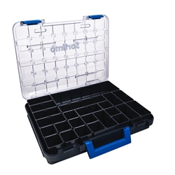 Sortimo T-BOXX 320 inkl. IB-Set 16 Stk. H63 S inkl. Insetboxenset 16 Stück H63 mit passenden Trennwänden, Außenmaße (LxBxH) 358x444x81mm Nr. 6000015479