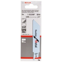 Bosch Säbelsägeblatt S 522 BF, Flexible for Metal, 5er-Pack Nr. 2608656011