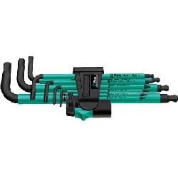 Wera Winkelschlüsselsatz, metrisch, BlackLaser 950/9 Hex-Plus Multicolour 1 Nr. 05073593001