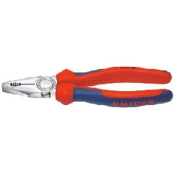 Knipex Kombizange mit Mehrkomponenten-Hüllen verchromt 160 mm Nr. 03 05 160