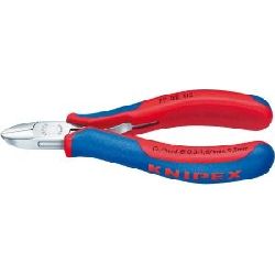 Knipex Elektronik-Seitenschneider mit Mehrkomponenten-Hüllen 115 mm Nr. 77 12 115