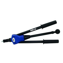 Gesipa Blindnietmutter-Gerät GBM 50 im Koffer inkl. Gewindedorne und Mundstücke M5, M6, M8, M10, Setzhub 6mm Nr. 1619730