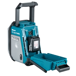 Makita Akku Baustellenradio mit Bluetooth 5.0, für Schiebeakkus 12V max. - 18 V Li-Ion ohne Akku, ohne Ladegerät Nr. DMR 115