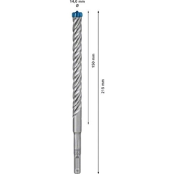 Bosch EXPERT SDS plus-7X Hammerbohrer, 14x150x215mm, für Bohrhämmer Nr. 2608900120