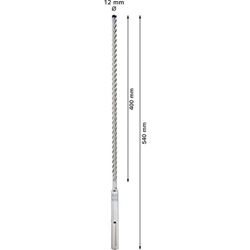 Bosch EXPERT SDS max-8X Hammerbohrer, 12x400x540mm, für Bohrhämmer Nr. 2608900202