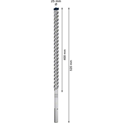 Bosch EXPERT SDS max-8X Hammerbohrer, 25x400x520mm, für Bohrhämmer Nr. 2608900241