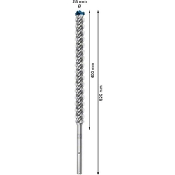 Bosch EXPERT SDS max-8X Hammerbohrer, 28x400x520mm, für Bohrhämmer Nr. 2608900248