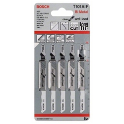 Bosch Stichsägeblatt T 101 AIF Clean for Hard Wood, 5er-Pack Nr. 2608634897
