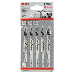 Bosch Stichsägeblatt T 101 BF Clean for Hard Wood, 5er-Pack Nr. 2608634234