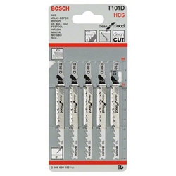 Bosch Stichsägeblatt T 101 D Clean for Wood, 5er-Pack Nr. 2608630032