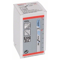 Bosch Stichsägeblatt T 118 AF Flexible for Metal, 100er-Pack Nr. 2608634774
