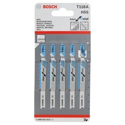 Bosch Stichsägeblatt T 118 A Basic for Metal, 5er-Pack Nr. 2608631013