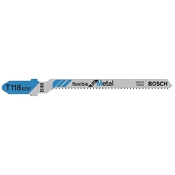Bosch Stichsägeblatt T 118 EOF Flexible for Metal, 5er-Pack Nr. 2608634237