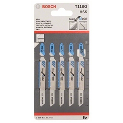 Bosch Stichsägeblatt T 118 G Basic for Metal, 5er-Pack Nr. 2608631012