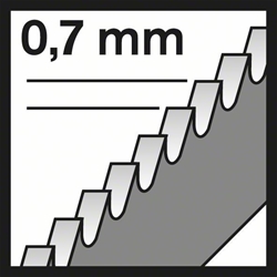 Bosch Stichsägeblatt T 118 G Basic for Metal, 5er-Pack Nr. 2608631012