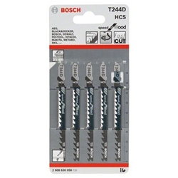 Bosch Stichsägeblatt T 244 D Speed for Wood, 5er-Pack Nr. 2608630058