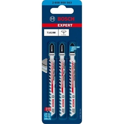 Bosch EXPERT Fiber Plaster T 141 HM Stichsägeblatt, 3 Stück, für Stichsägen Nr. 2608900563