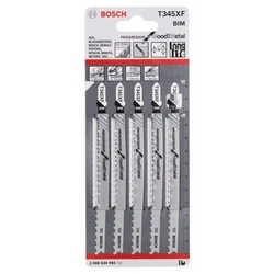 Bosch Stichsägeblatt T 345 XF Progressor for Wood and Metal, 5er-Pack Nr. 2608634994