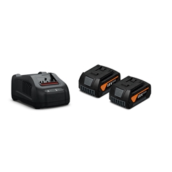 Akku Starter-Set inkl. 2x Akku GBA 18V 5.0Ah AS und Ladegerät GAL 1880 CV für alle Akku-Packs mit AMPShare oder Bosch Professional 18V Akku-Schnittstelle Nr. 92604246010