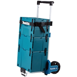 Makita MAKPAC Trolley, Maße aufgebaut LxBxH 570x495x1125mm Maße gefaltet LxBxH 275x495x730mm Nr. TR00000001