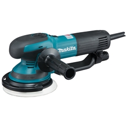 Makita Exzenter- /Rotationsschleifer BO6050J, 750 Watt, Scheiben-Ø 150mm Leerlaufdrehzahl 1600-6800 U/min Gewicht 2,6 kg, im MAKPAC Gr.3