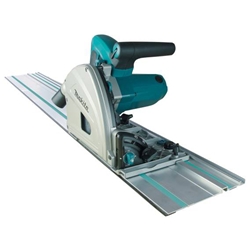 Makita Tauchsäge SP6000J1 1300 Watt, Schnitttiefe 56mm Gewicht 4,4 kg, mit Führungsschiene ================ 1400mm, im MAKPAC Gr.4