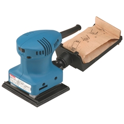 Makita Faust-Schwingschleifer BO4555J, 200 Watt, Schleifplattengröße 112x102mm Klett Gewicht 1,1 kg, im MAKPAC Gr.2